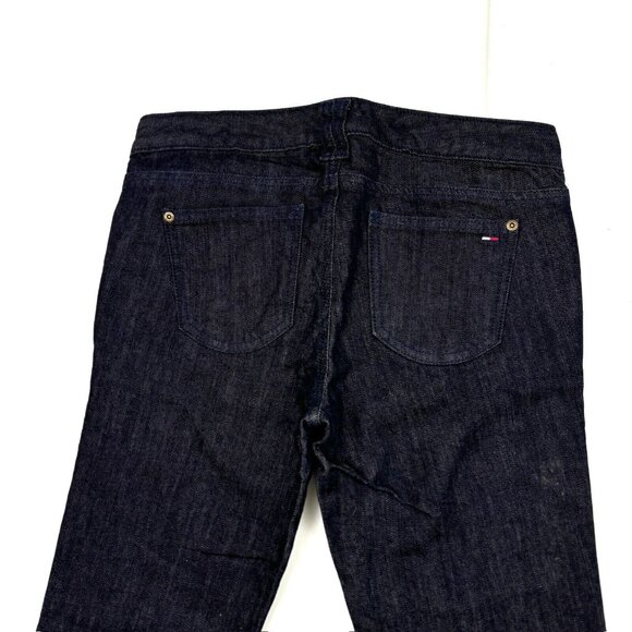 Tommy Hilfiger Trouser Bootcut Women's size 4P Dark Wash Blue Denim Jeans - Picture 4 of 4